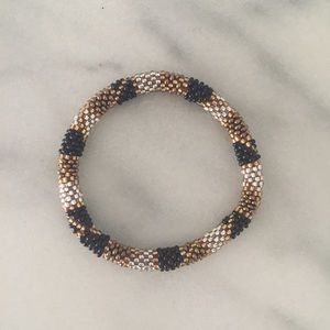 Beaded roll bracelet